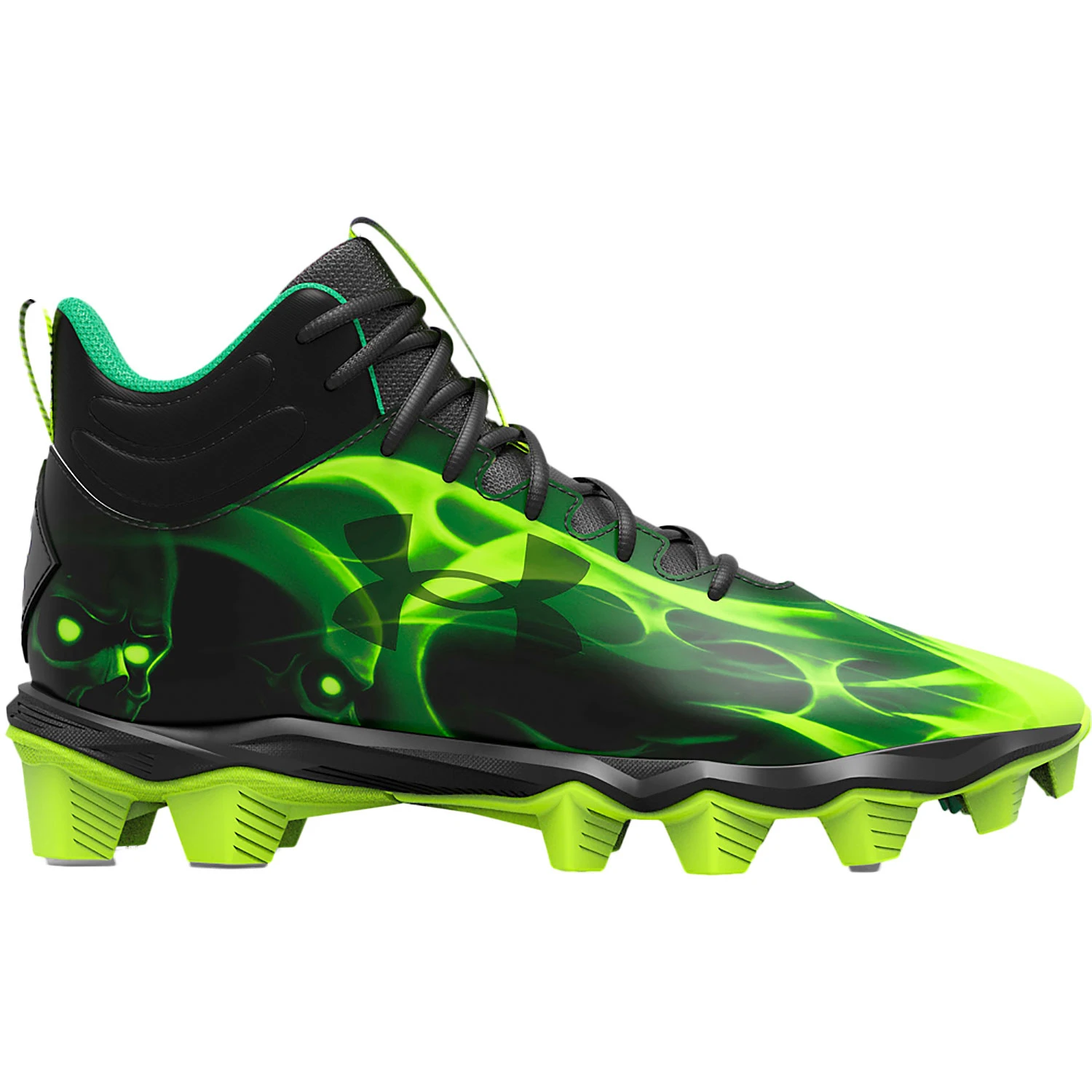 Under Armour Spotlight Franchise RM Jr. Slime Football Cleats 1 Under Armour Spotlight Franchise RM Jr. Slime Football Cleats